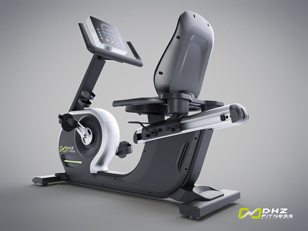 DHZ – Bicicleta vertical con Panel LED // Fitness upright bike LED PANEL x52005