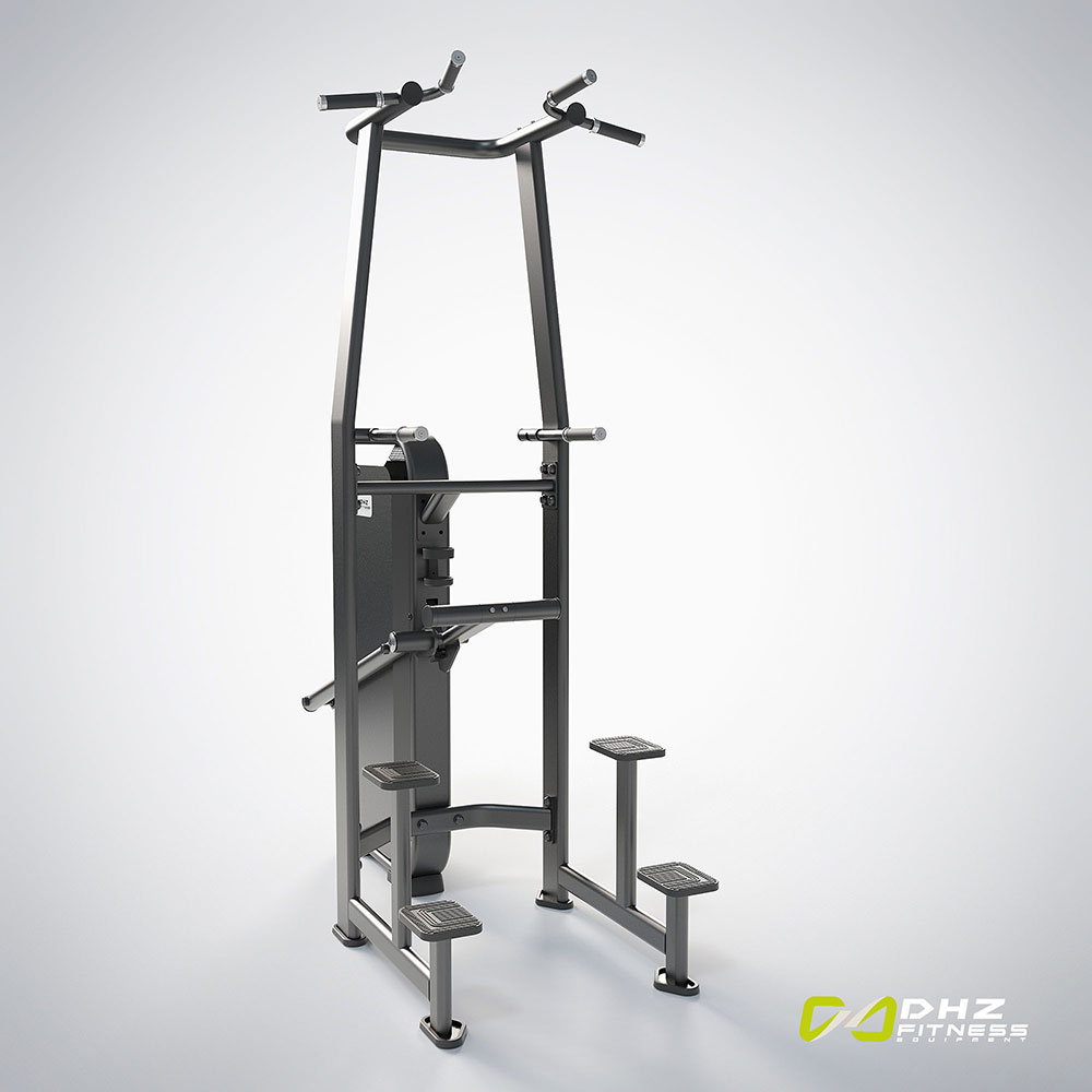 DHZ – FUSION PRO- DUAL Dominadas y fondos asistidos // Dip / chin  assist E7009